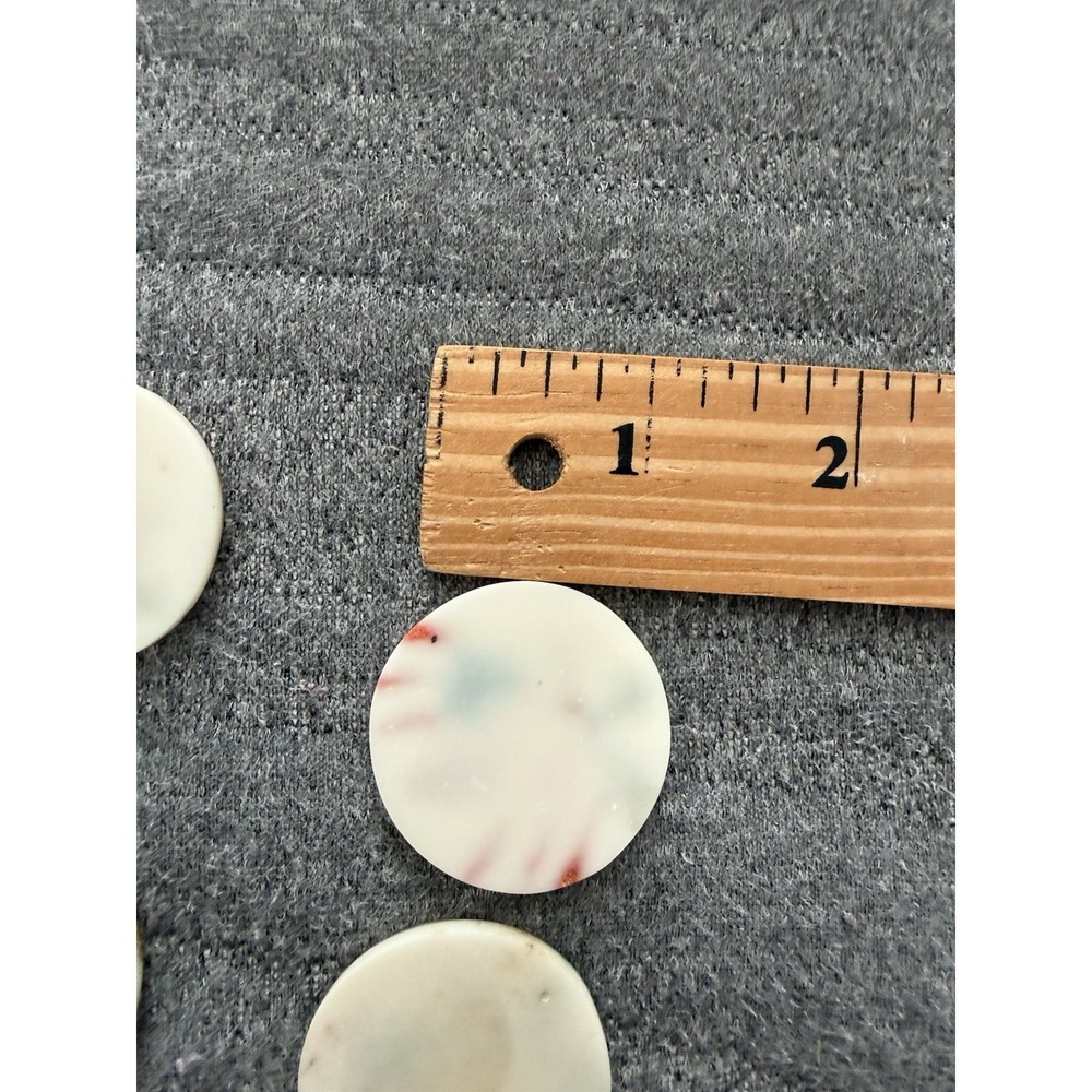 Vintage Christmas Holly Cabochon Glitter Flat Back Craft Jewelry Lot Of 16 - Picture 4 of 4